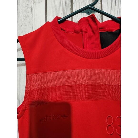 Adidas Activewear Dress Sz 2 Original 83-C Red "Blue Version" Better Scarlet Zip - Picture 5 of 14